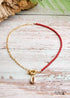 Boho Necklace, Blue Colorful Hippie Gold Shell
